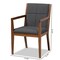 Baxton Studio Theresa Grey Upholstered and Walnut Wood 2-PC Living Room Chair Set 164-10482 - alternate 8
